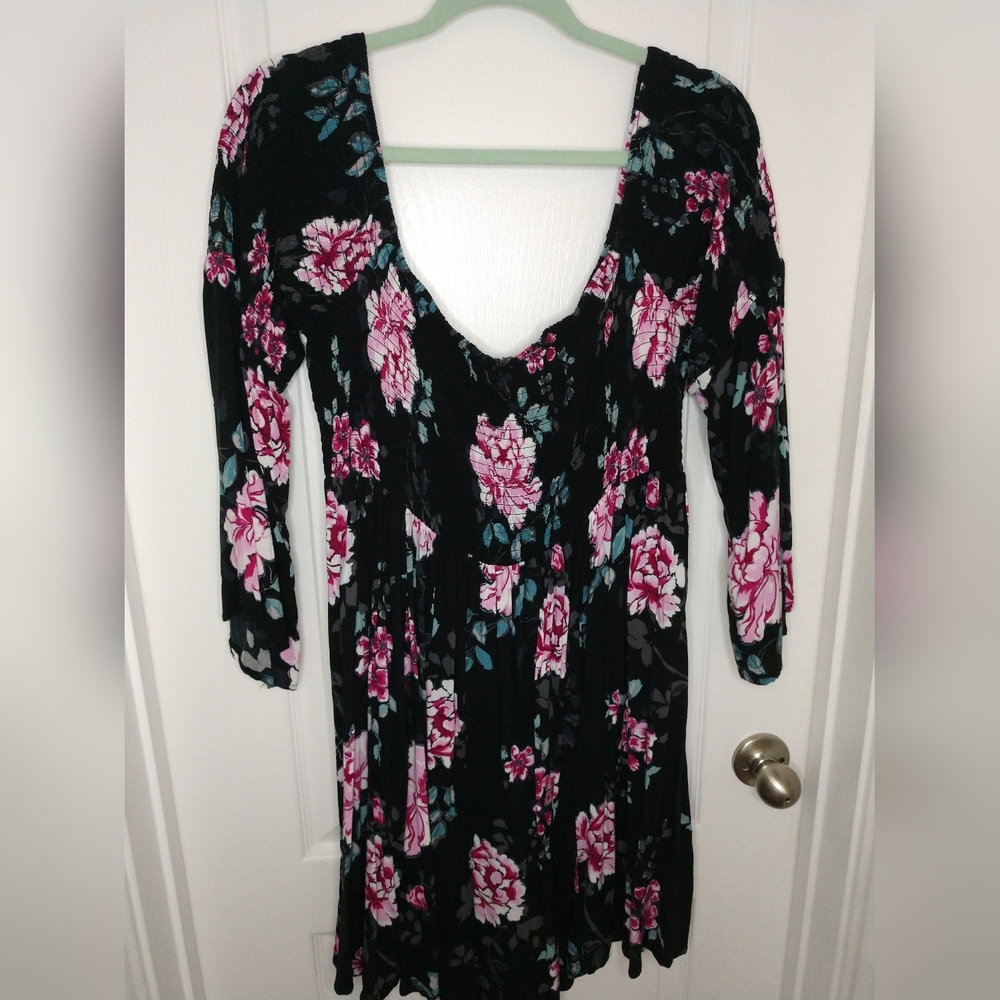 Torrid - black floral dress